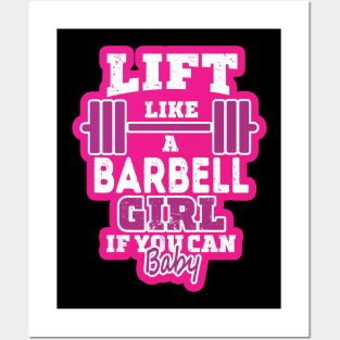 Life like a BARBELL Girl if you can, Baby Posters and Art